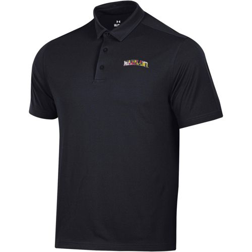 Under Armour Men's Maryland Terrapins Black Tech Stretch Long
