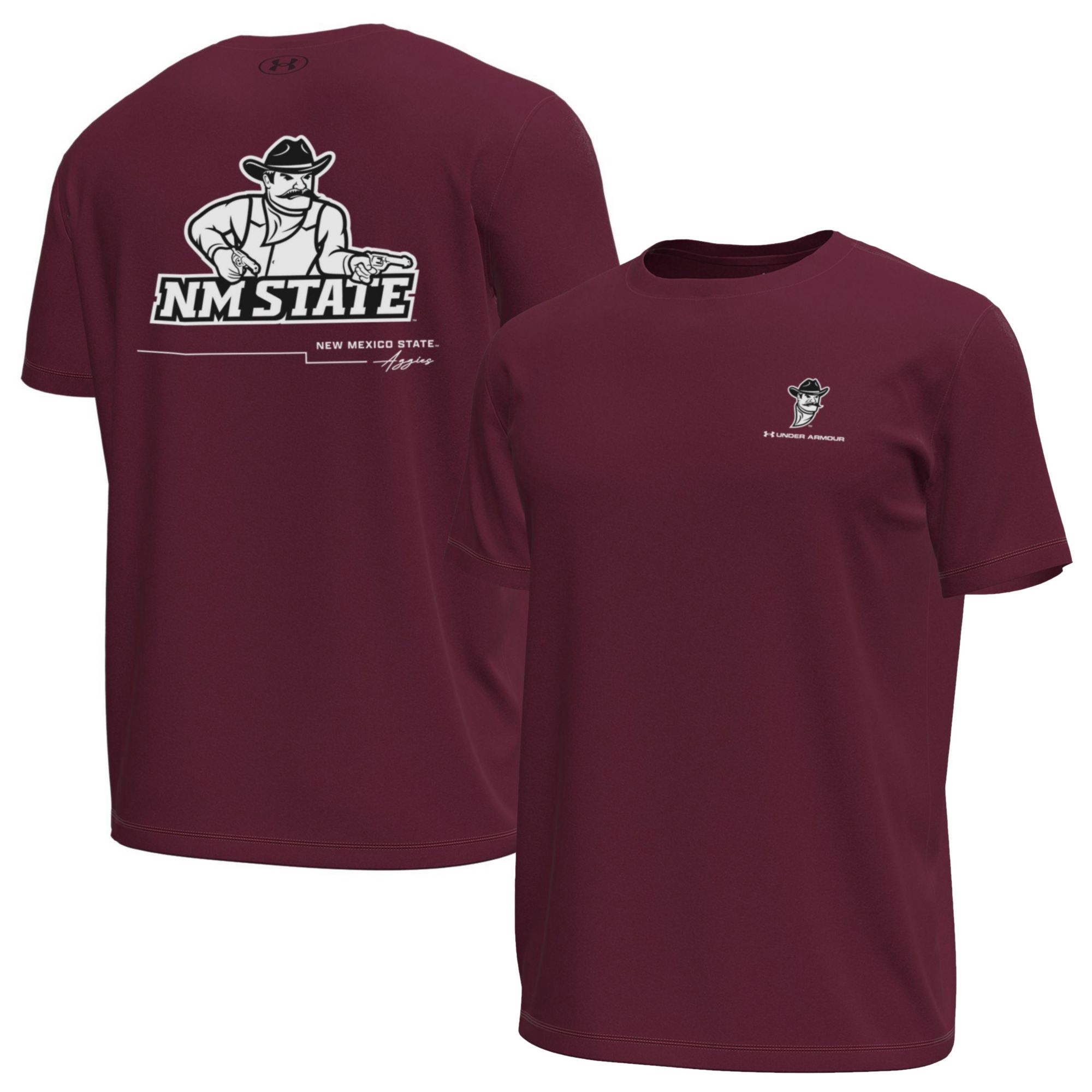 Under Armour Men's New Mexico State Aggies Maroon Tech Stretch Short Sleeve T-Shirt product image