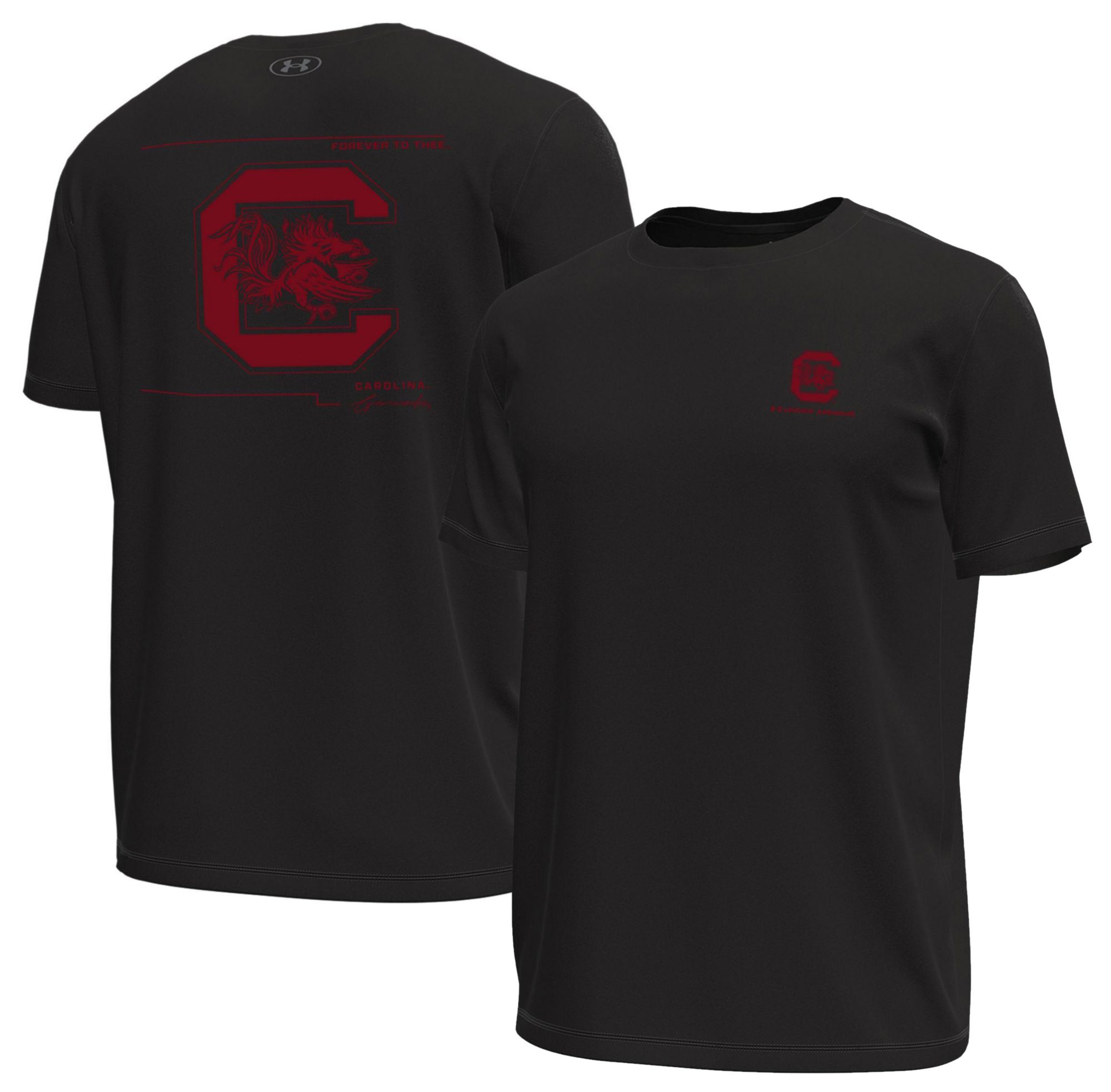 Under Armour Men's South Carolina Gamecocks Black Tech Stretch Short Sleeve T-Shirt product image