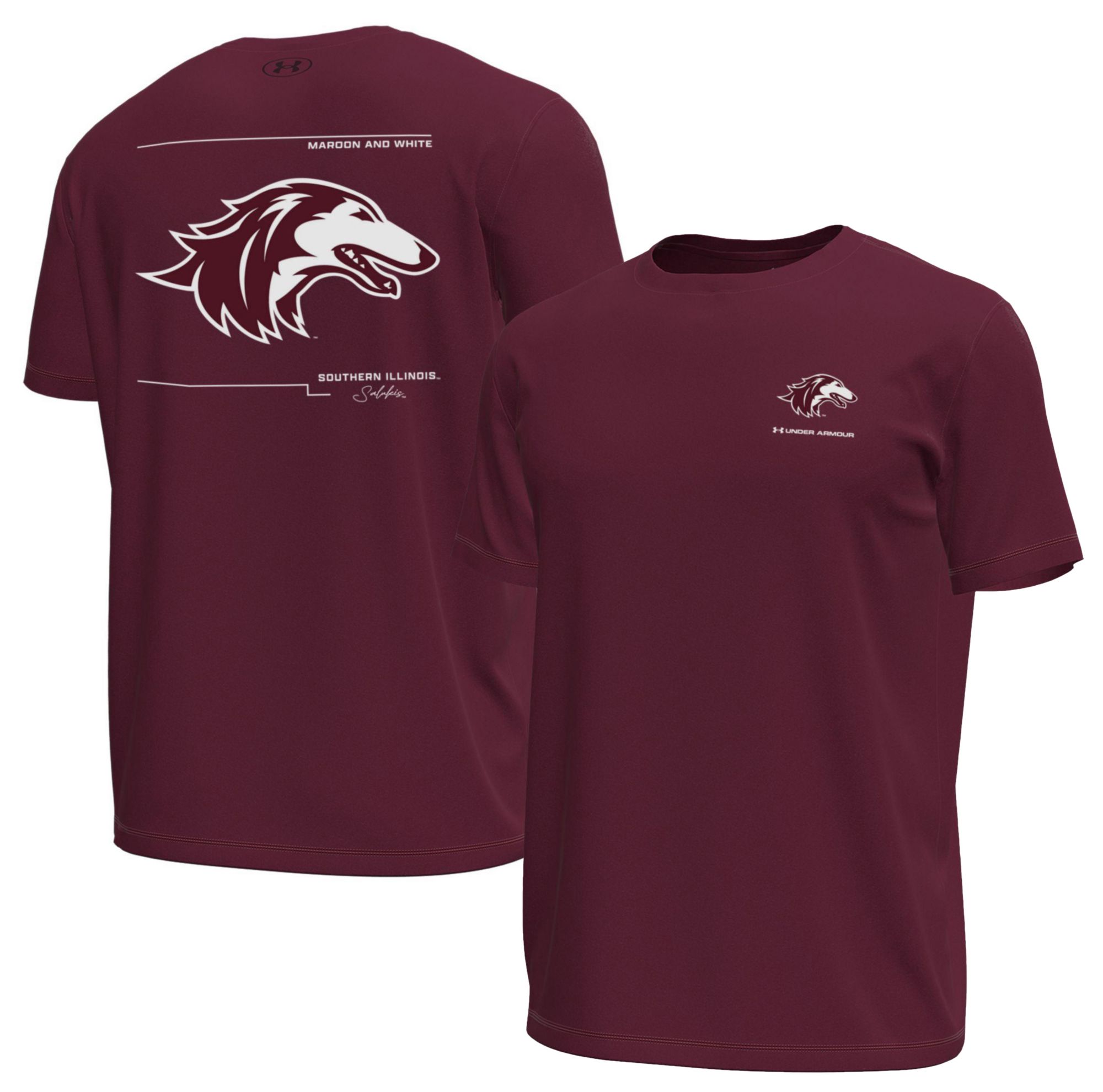 Under Armour Men's Southern Illinois  Salukis Maroon Tech Stretch Short Sleeve T-Shirt product image