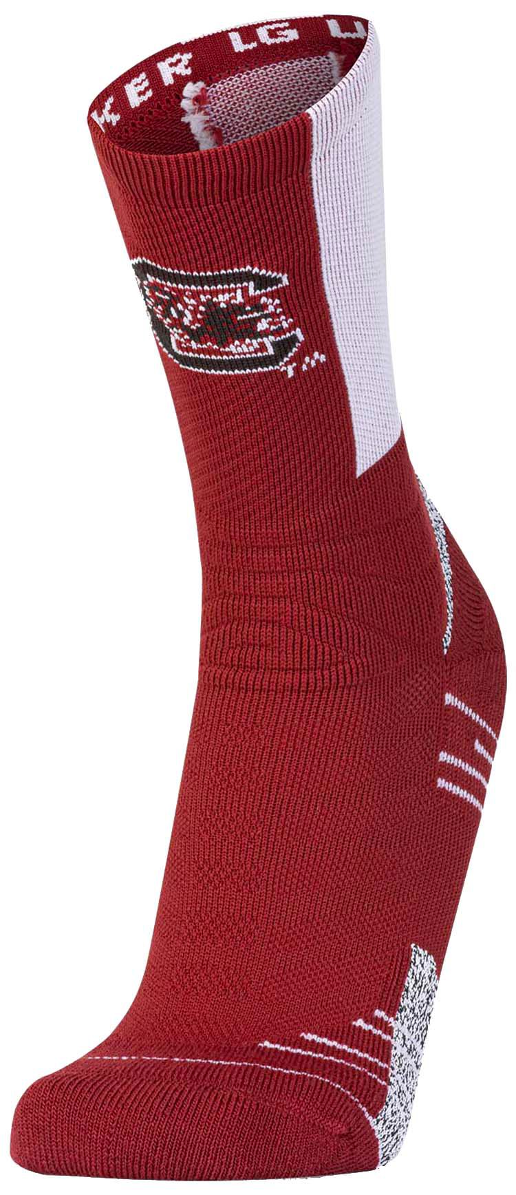 Under Armour Unisex Wisconsin Badgers Red Playmaker Crew Socks product image