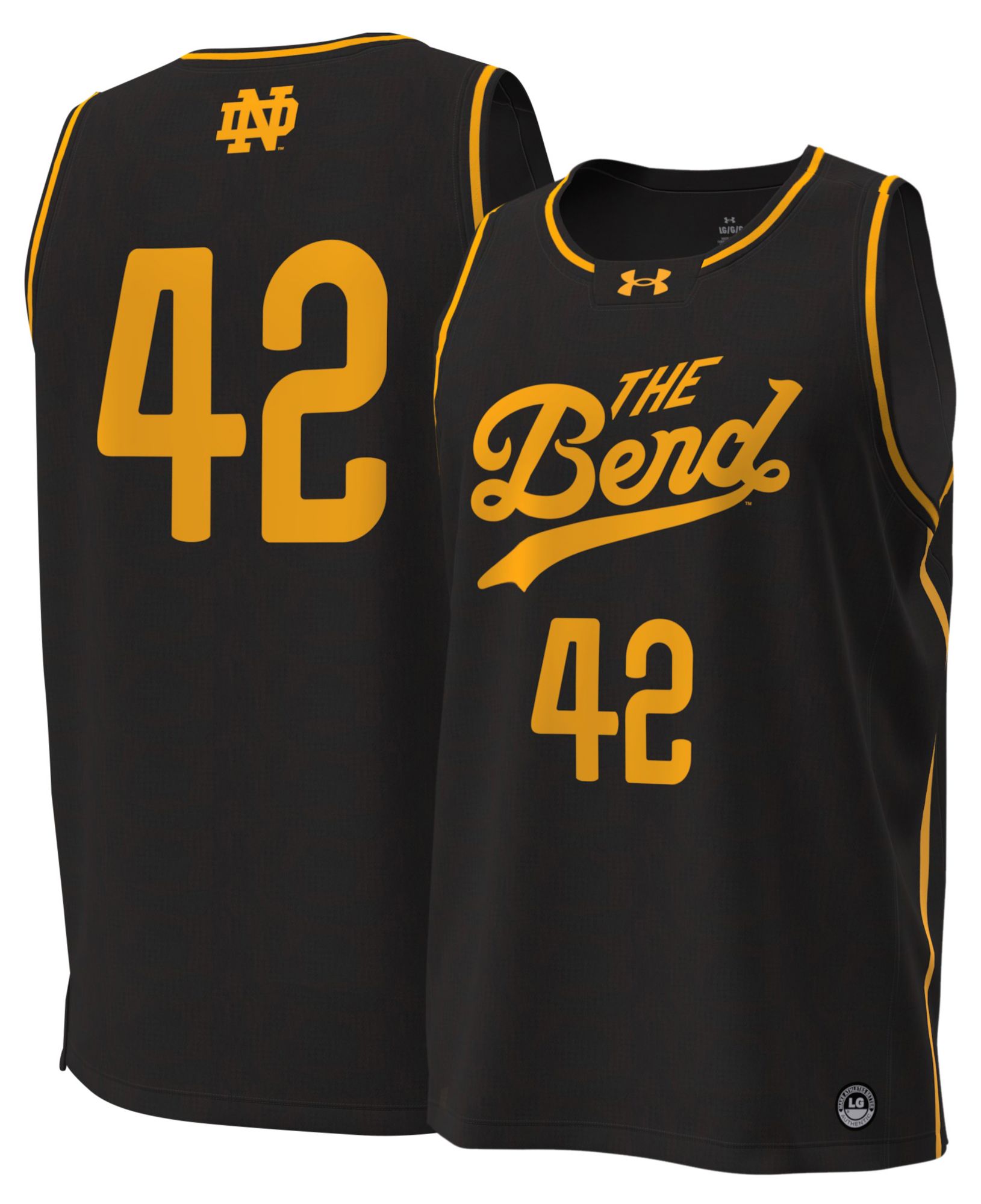 Under Armour Women's Notre Dame Fighting Irish Black The Bend Replica Jersey product image