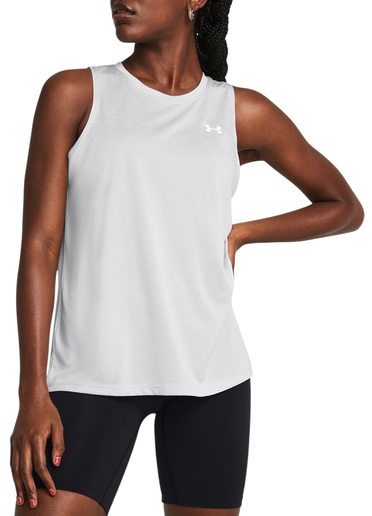 (取寄) アンダーアーマー レディース テック タンク ツイスト Under Armour women Under Armour Tech Tank Twist Black/White Under Armour Women's Tech Twist Tank Top | Dick's Sporting Goods