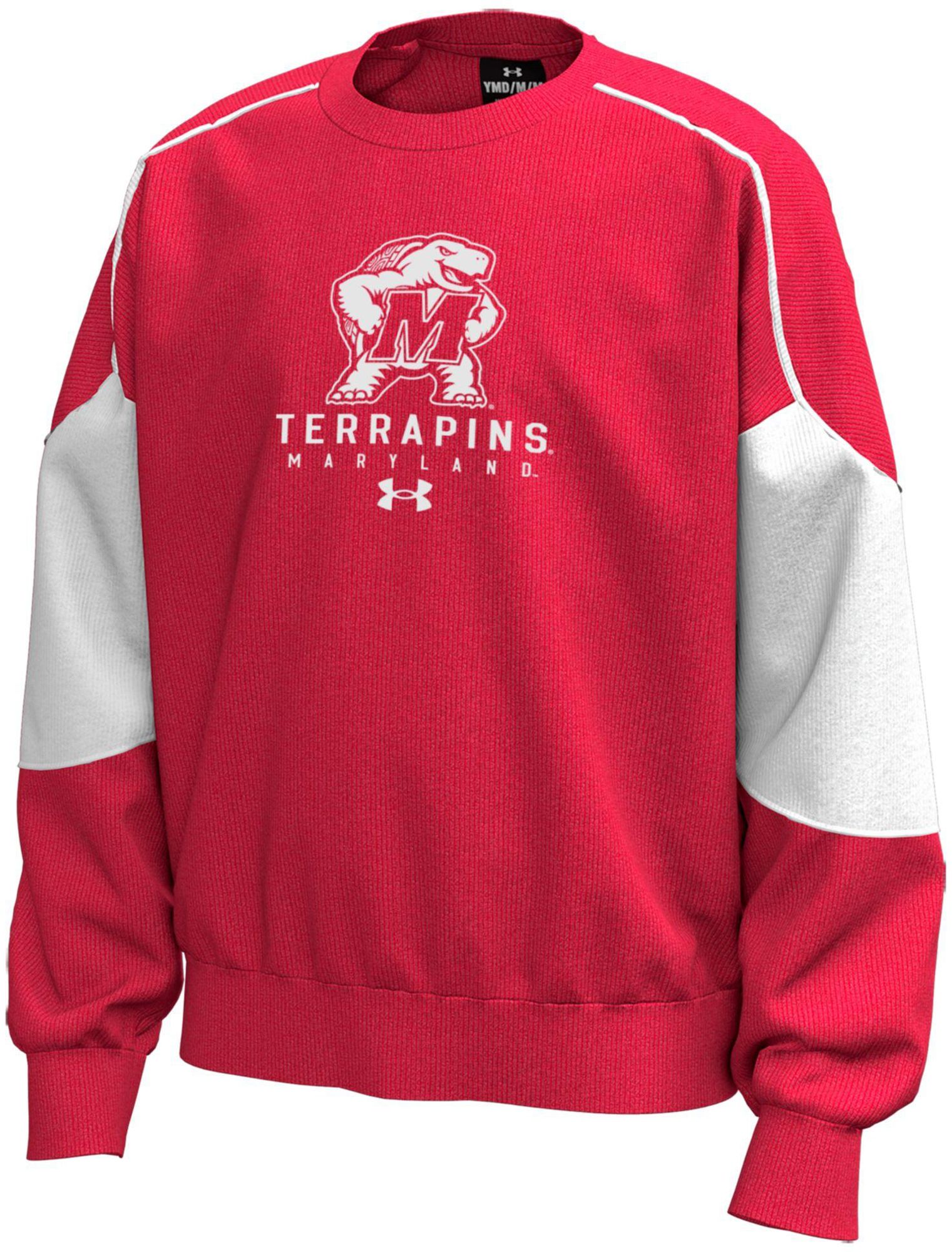 Under Armour Youth Maryland Terrapins Red Icon Fleece Crew