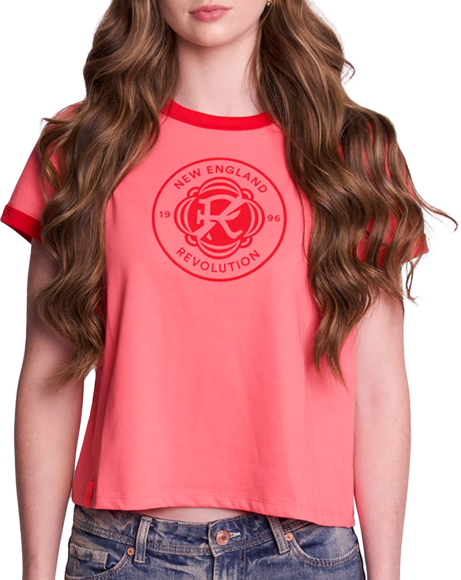 Lusso Women's New England Revolution Light Red Nora T-Shirt product image