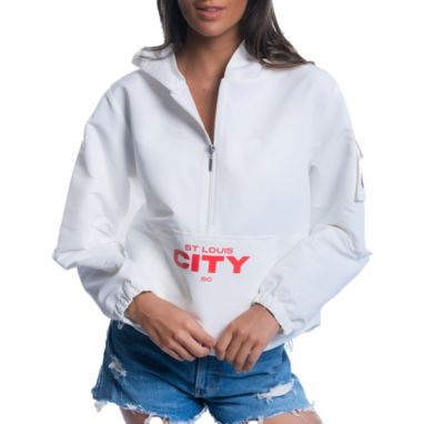 sorry, Lusso Women's St. Louis City SC Cloud Half-Zip Windbreaker is currently out of stock