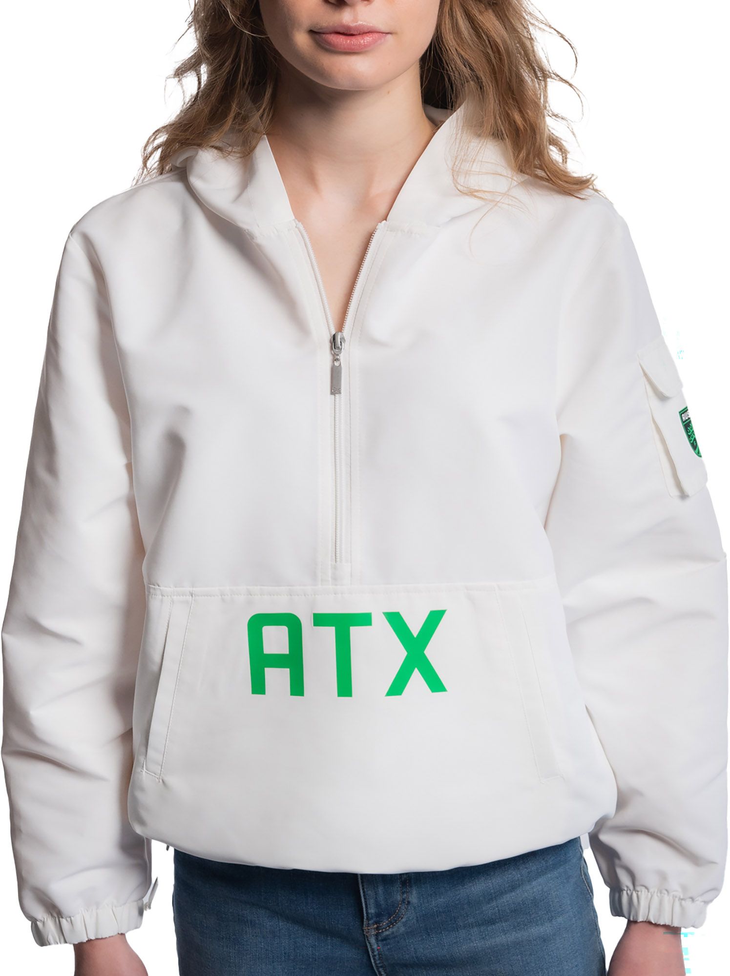 Lusso Women's Austin FC Cloud Half-Zip Windbreaker product image