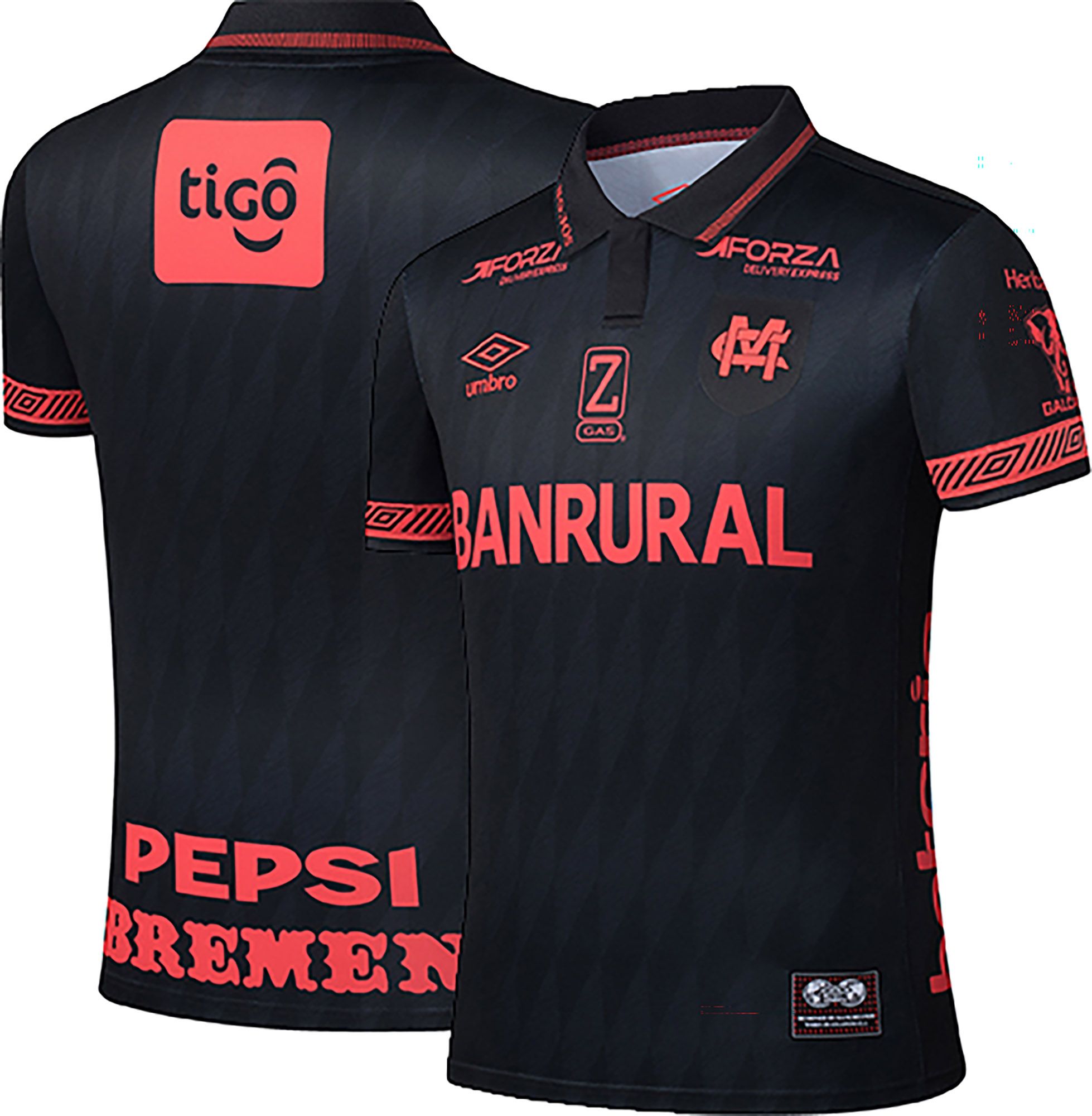 Umbro Men's 2025 CSD Municipal Black Third Replica Soccer Jersey product image