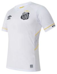 Umbro Men's 2025 Santos FC White Home Replica Soccer Jersey