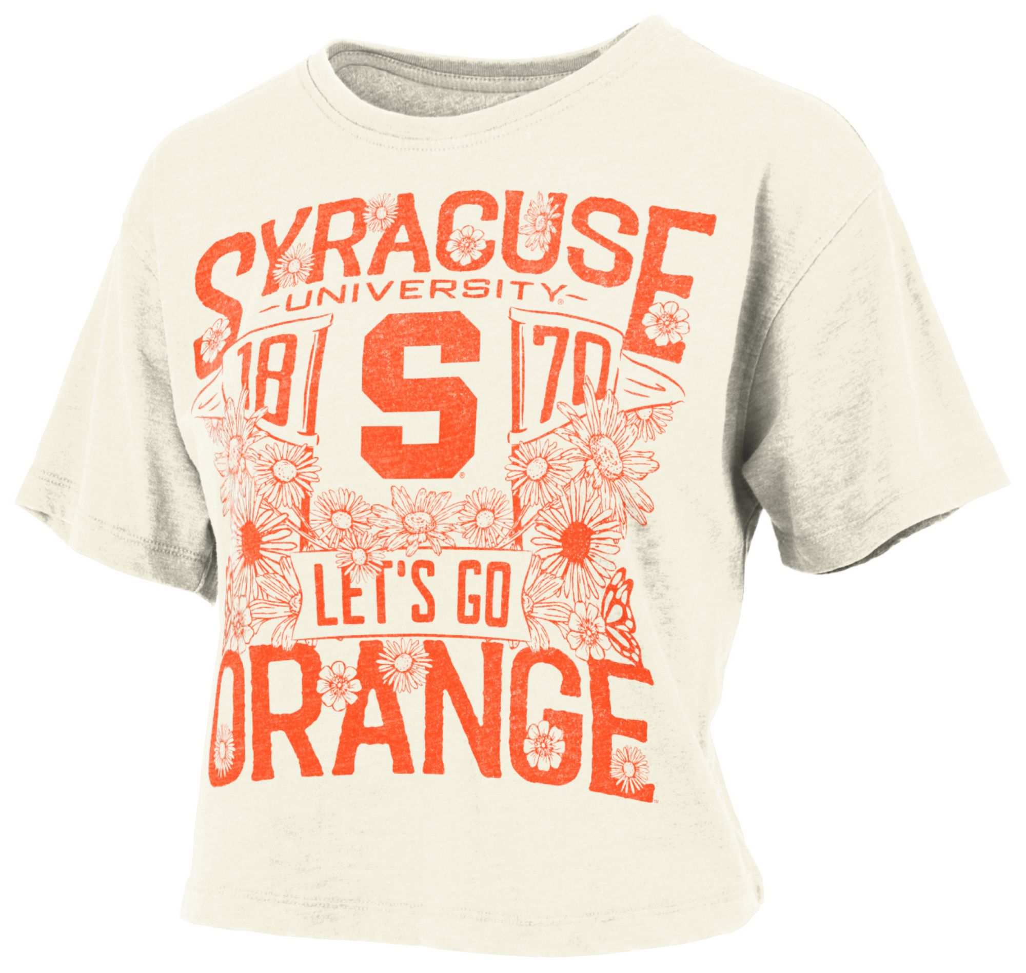 Pressbox Women's Syracuse Orange Ivory Jasmine T-Shirt | Dick's