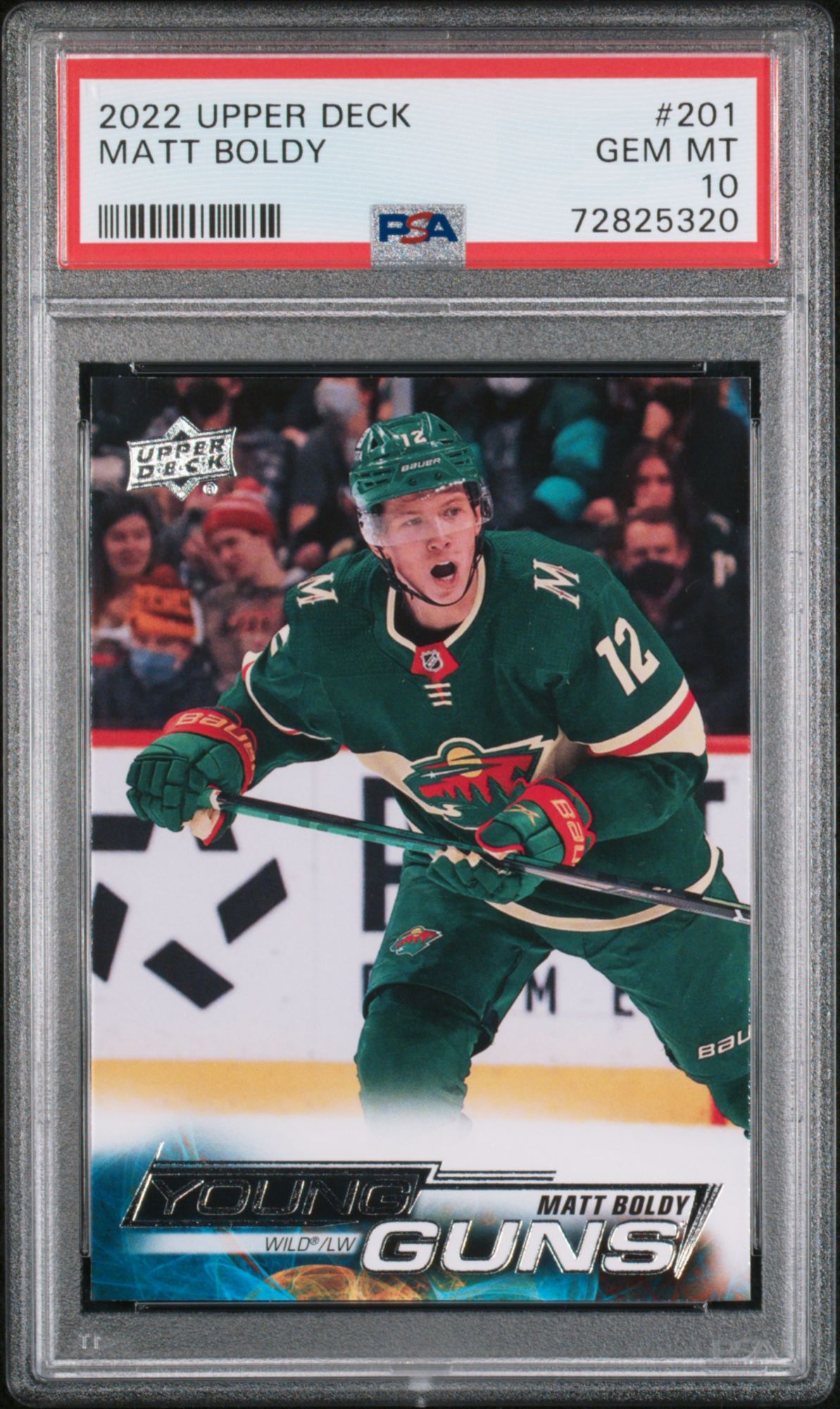2022 Upper Deck 201 Matt Boldy PSA 10 product image