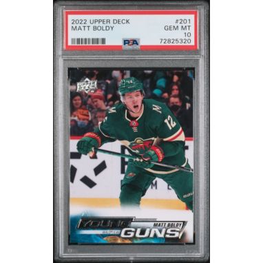 sorry, 2022 Upper Deck 201 Matt Boldy PSA 10 is currently out of stock