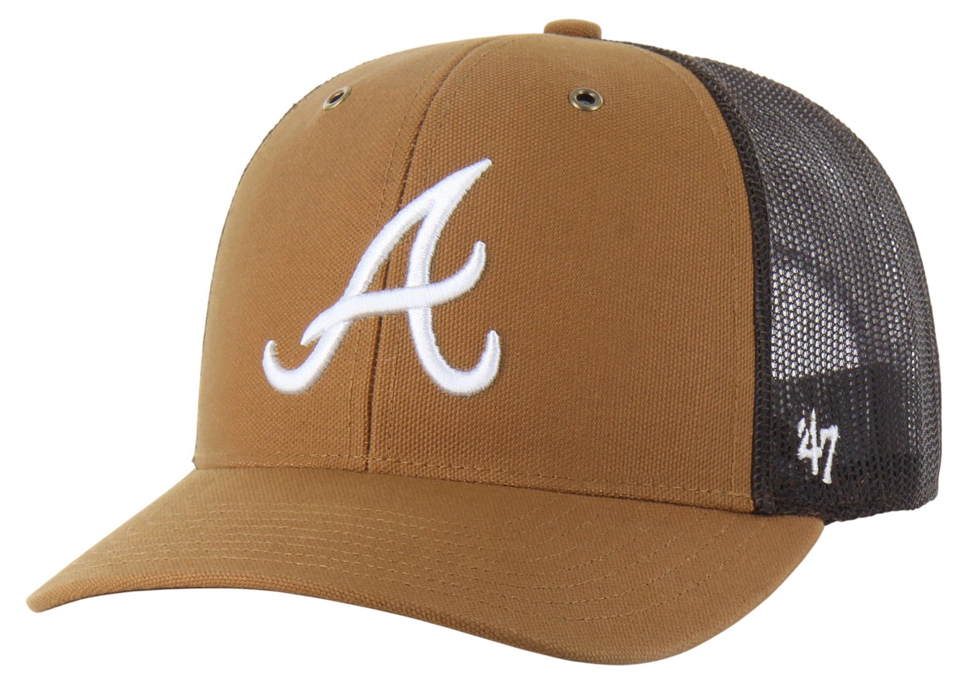 Carhartt x '47 Adult Atlanta Braves Brown Adjustable Trucker Hat product image