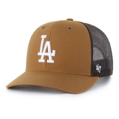 sorry, Carhartt x '47 Adult Los Angeles Dodgers Brown Adjustable Trucker Hat is currently out of stock