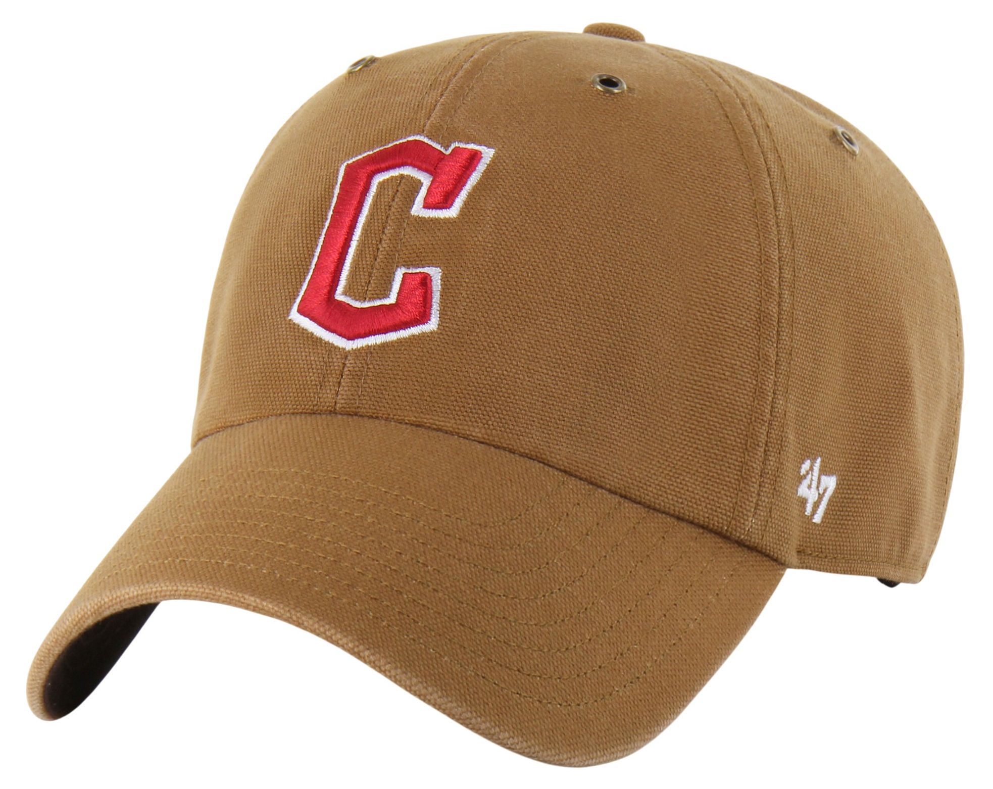 Carhartt x '47 Adult Cleveland Guardians Brown Clean Up Adjustable Hat product image