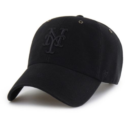 47 Adult New York Mets Black Clean Up Adjustable Hat | Dick's