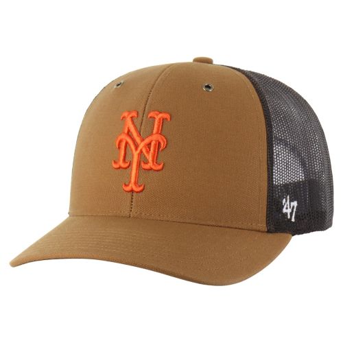 Carhartt x '47 Adult New York Mets Brown Clean Up Adjustable Hat