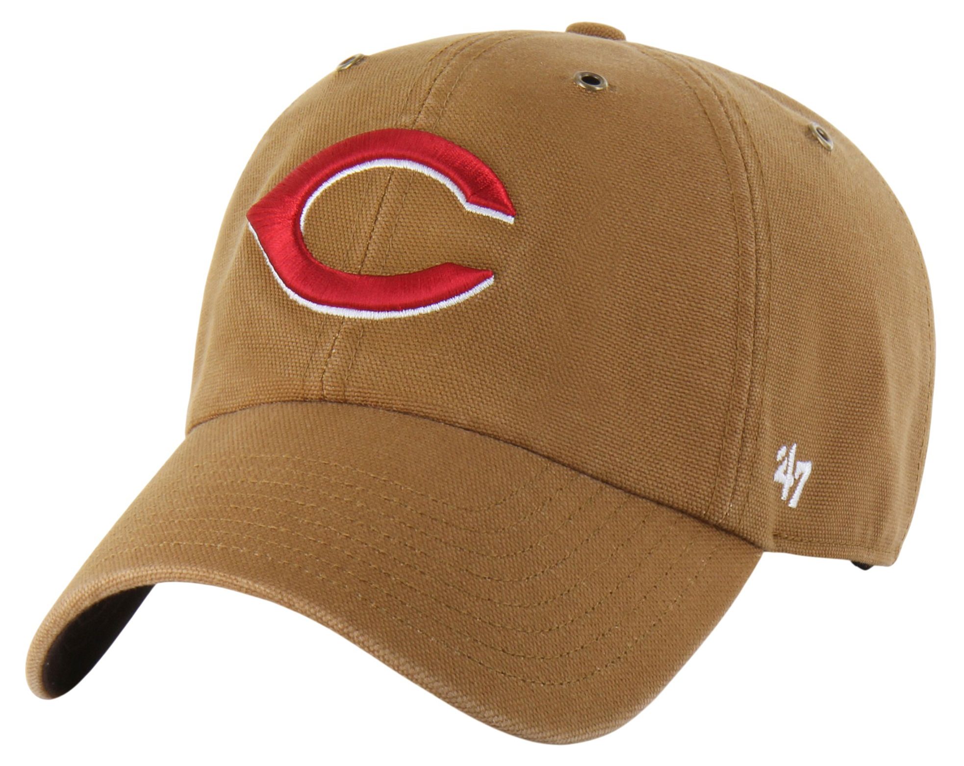 Carhartt x '47 Adult Cincinnati Reds Brown Clean Up Adjustable Hat product image