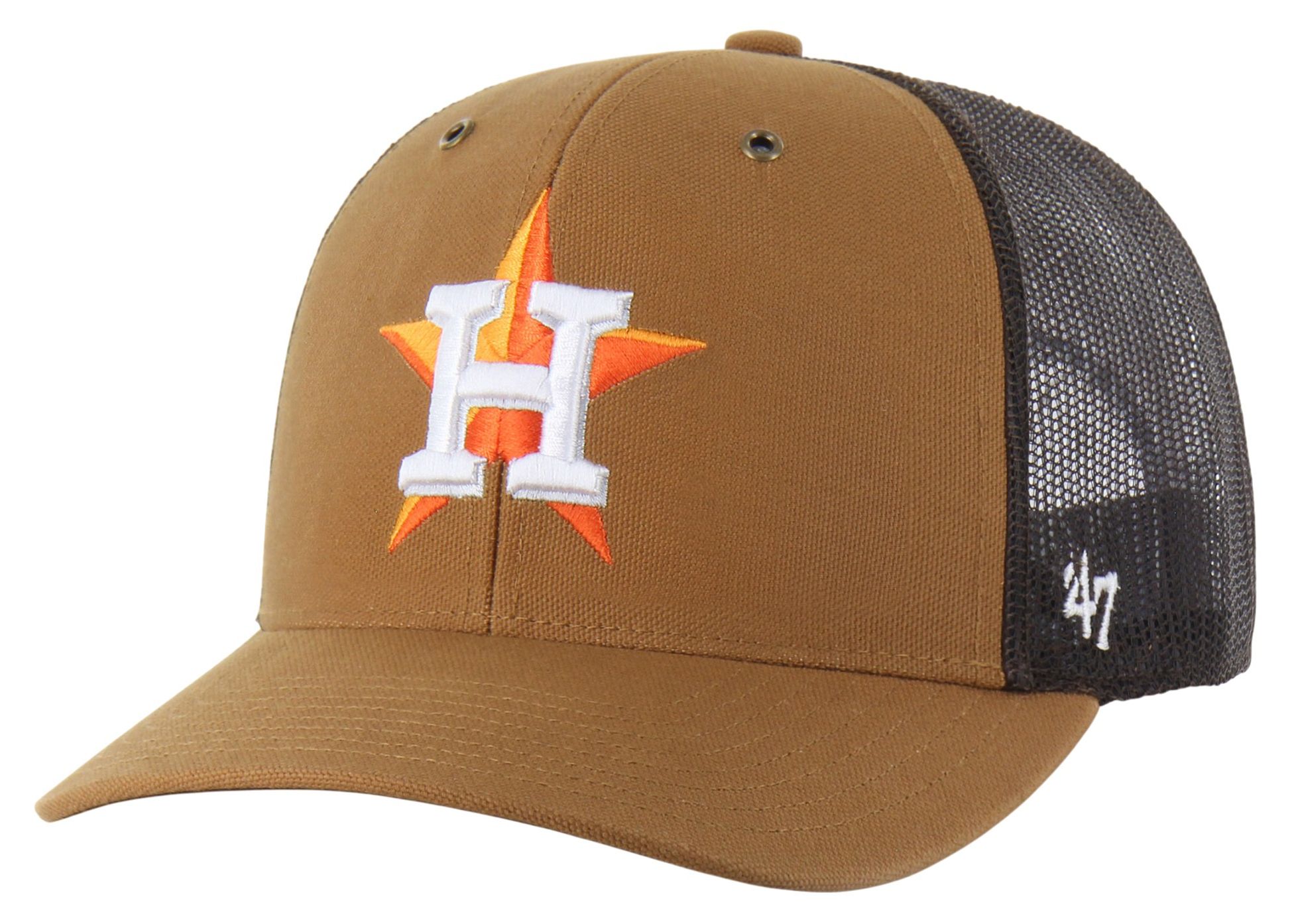Carhartt x '47 Adult Houston Astros Brown Adjustable Trucker Hat product image