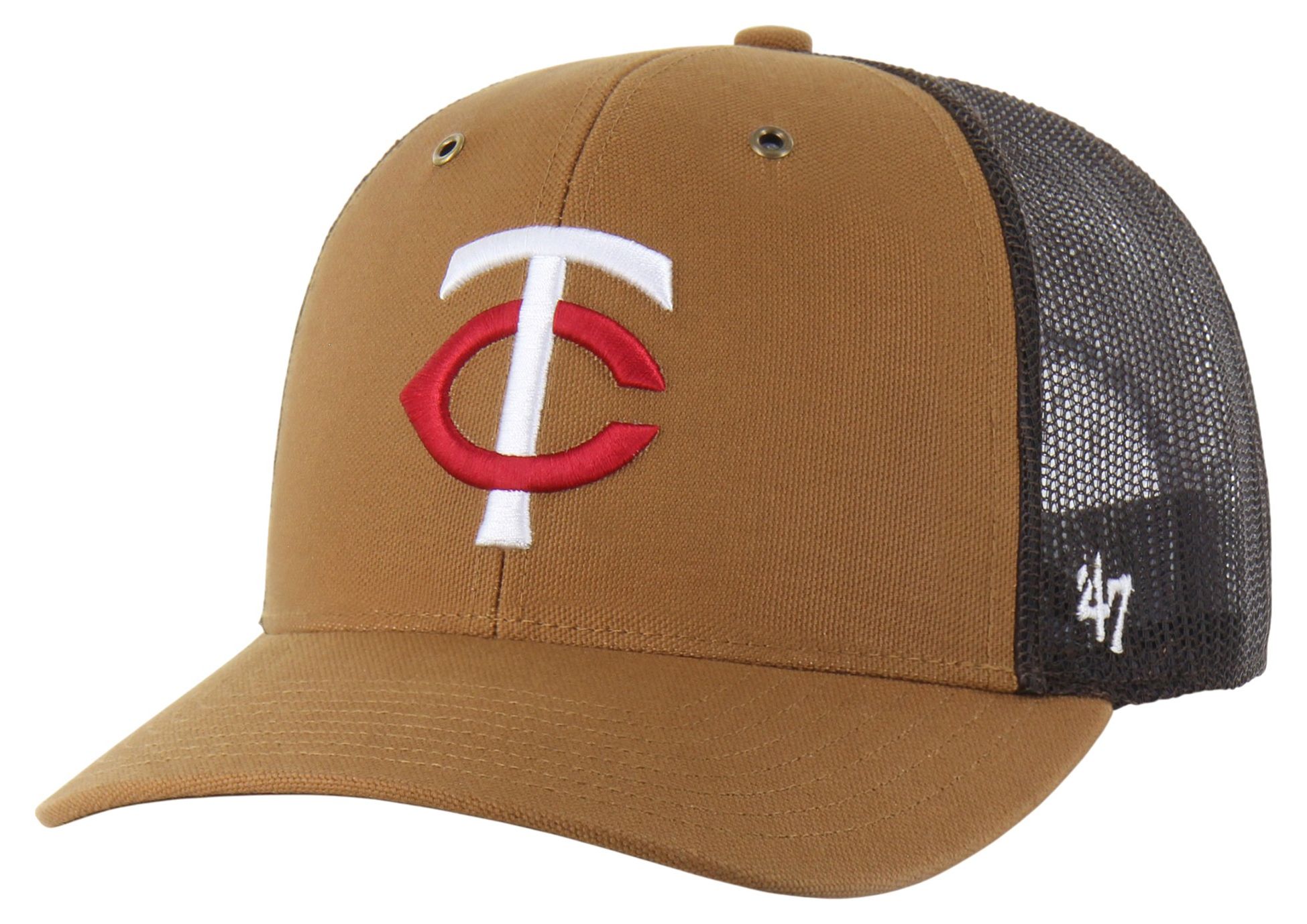 Carhartt x '47 Adult Minnesota Twins Brown Adjustable Trucker Hat product image