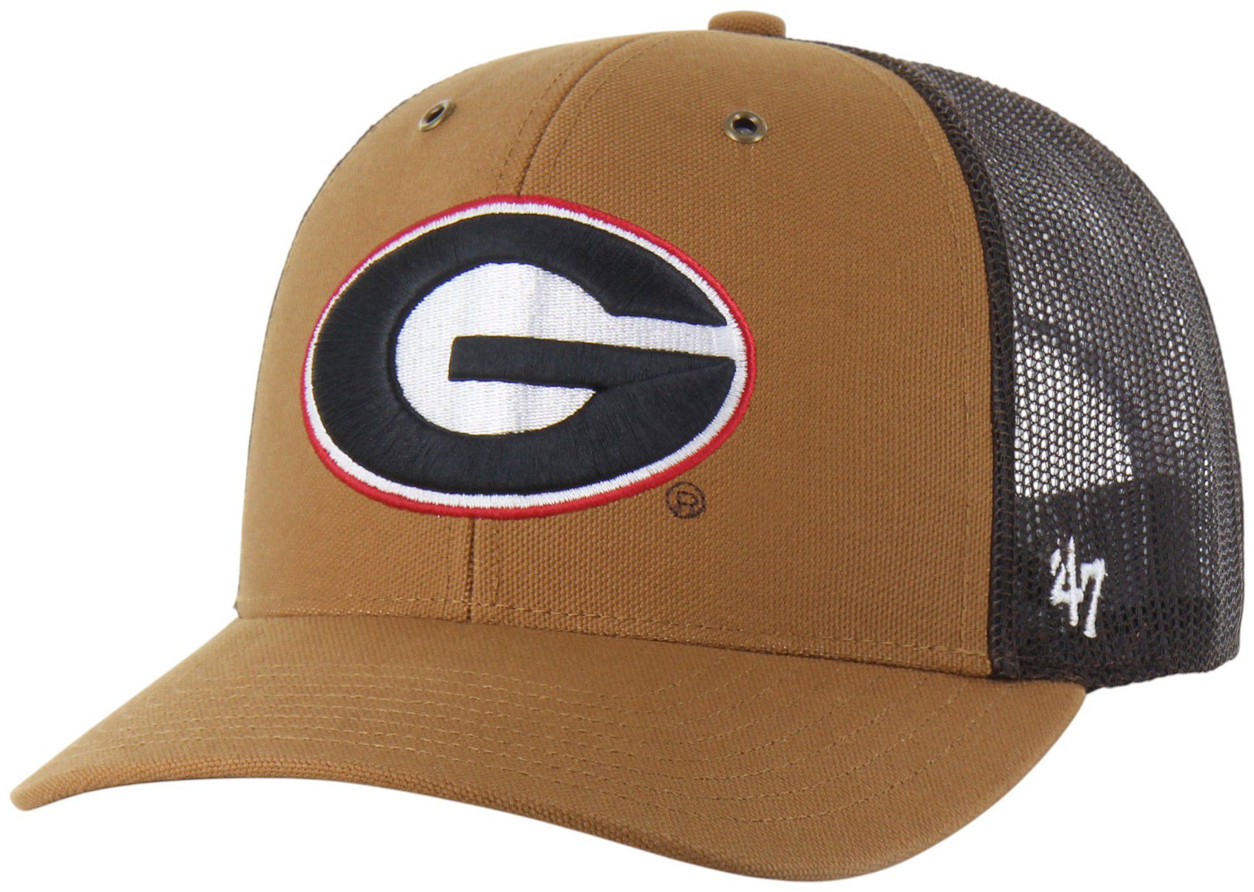 Carhartt x '47 Adult Georgia Bulldogs Brown Adjustable Trucker Hat product image