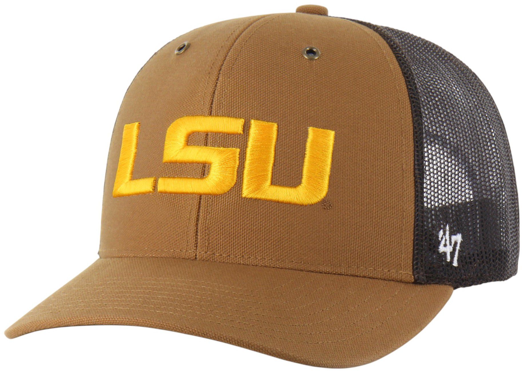 Carhartt x '47 Adult LSU Tigers Brown Adjustable Trucker Hat product image