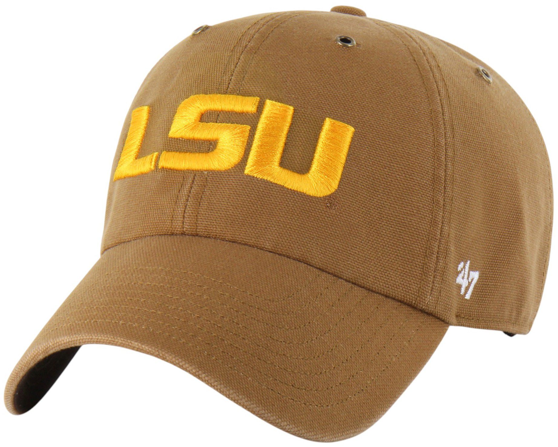 Carhartt x '47 Adult LSU Tigers Brown Clean Up Adjustable Hat product image
