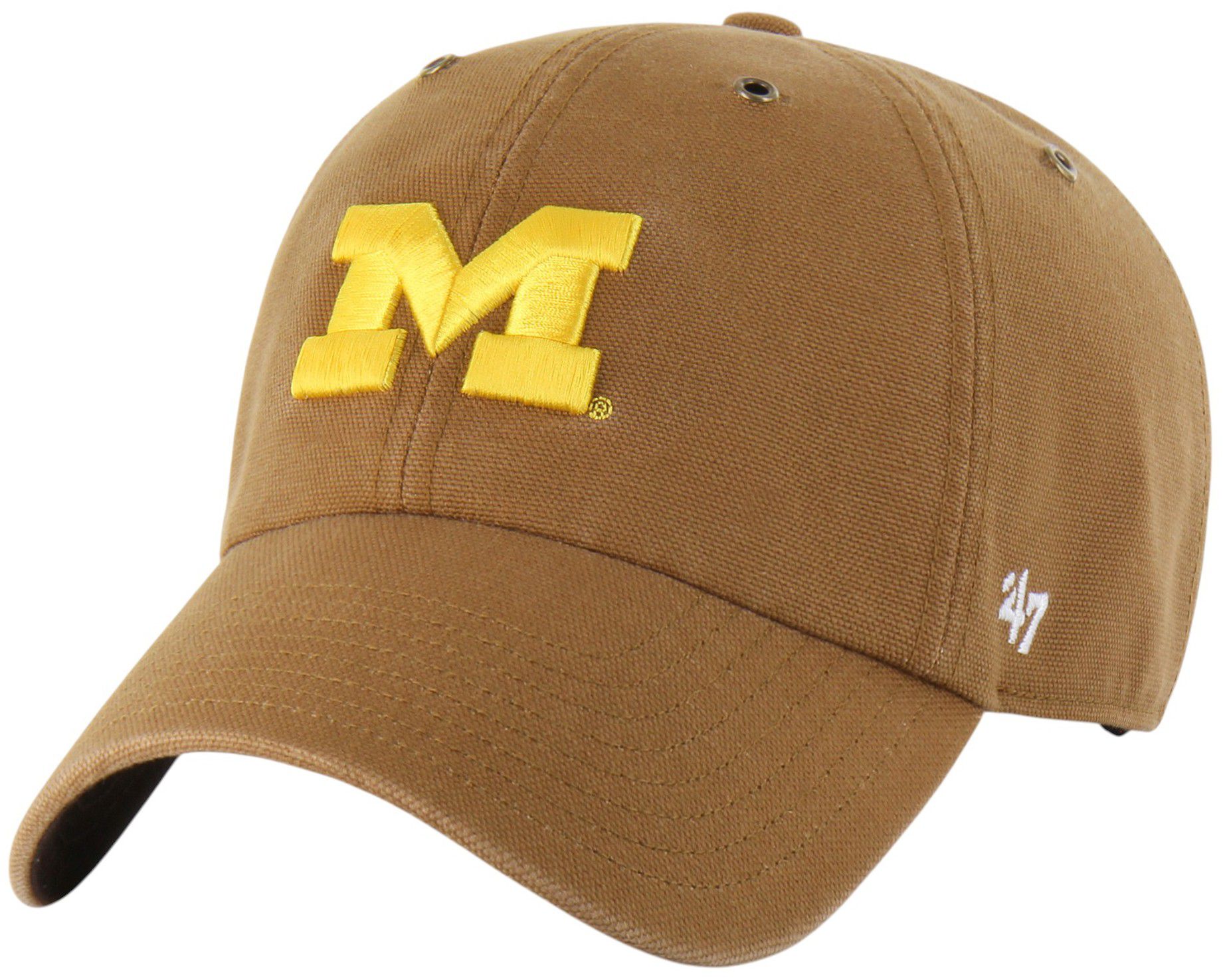 Carhartt x '47 Adult Michigan Wolverines Brown Clean Up Adjustable Hat product image