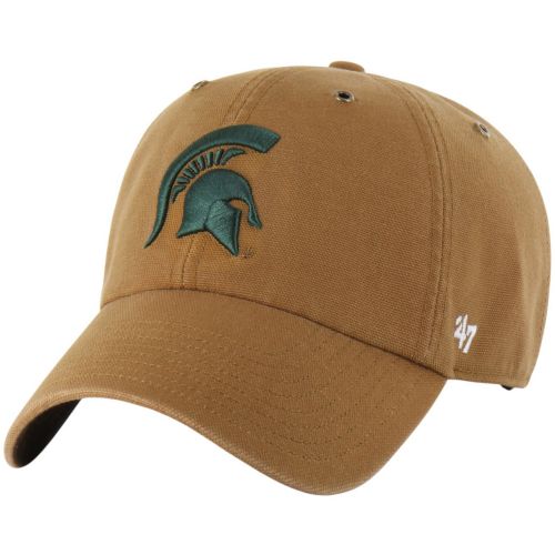 新品タグ付❗️BRONZE AGE パイレーツ ピラニアロゴ スタジャン カーキM Carhartt x '47 Adult Michigan State Spartans Brown Adjustable