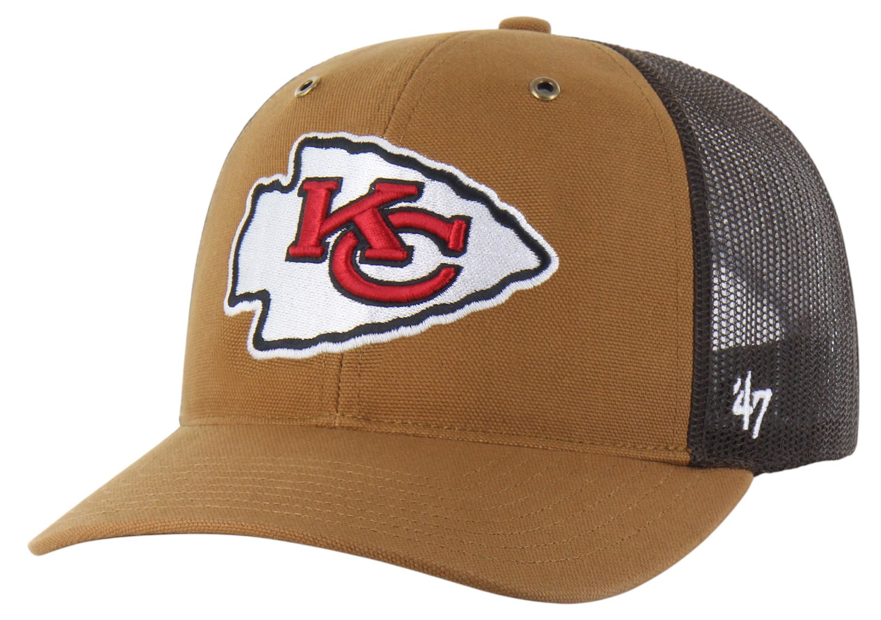 Carhartt x '47 Adult Kansas City Chiefs Brown Adjustable Trucker Hat product image