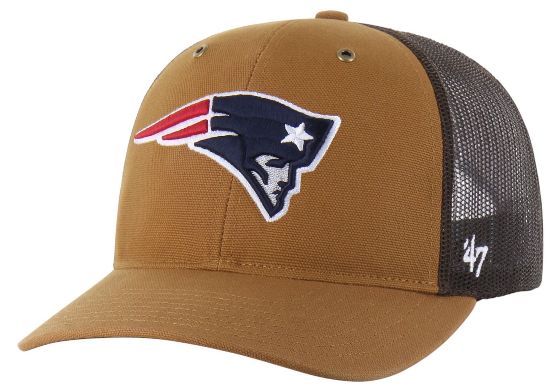 Carhartt x '47 Adult New England Patriots Brown Adjustable Trucker Hat product image