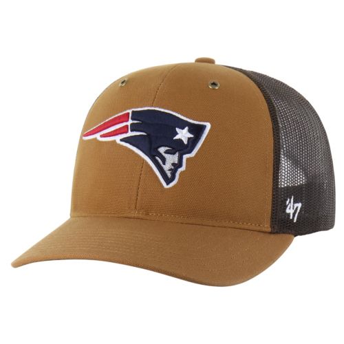 Carhartt x 47 Adult New England Patriots Brown Dyed Clean Up Hat