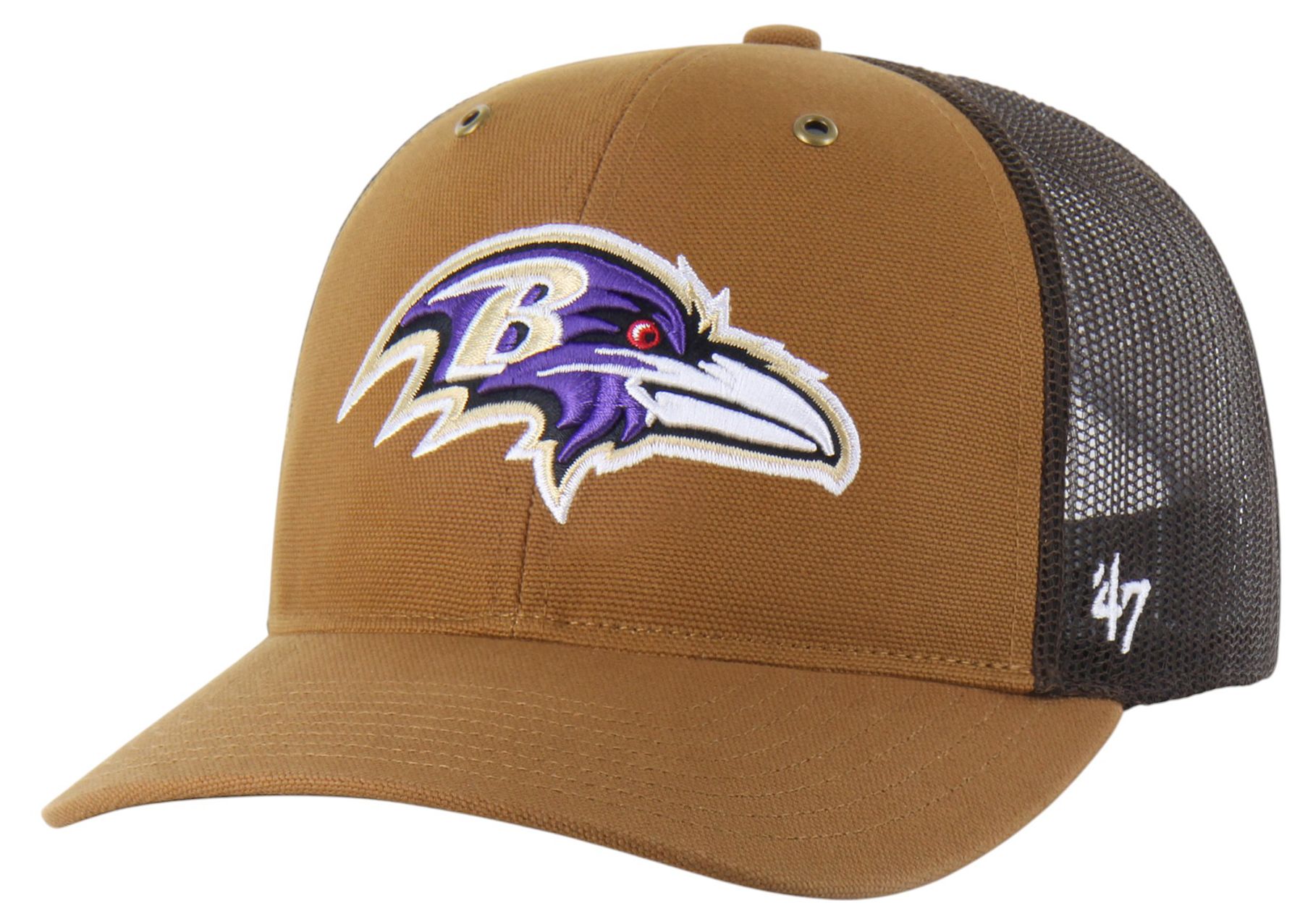 Carhartt x '47 Adult Baltimore Ravens Brown Adjustable Trucker Hat product image