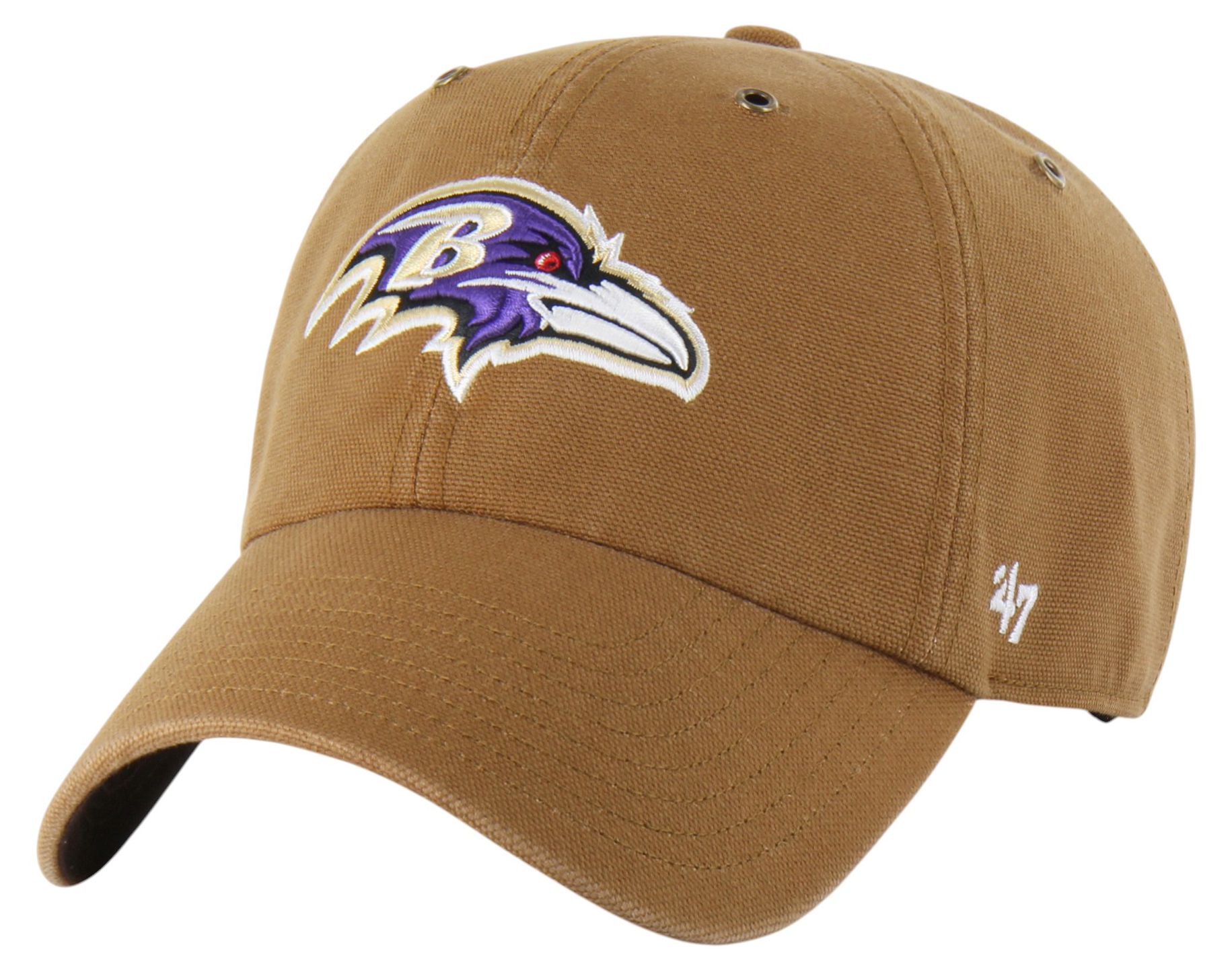 Carhartt x '47 Adult Baltimore Ravens Clean Up Brown Adjustable Hat product image
