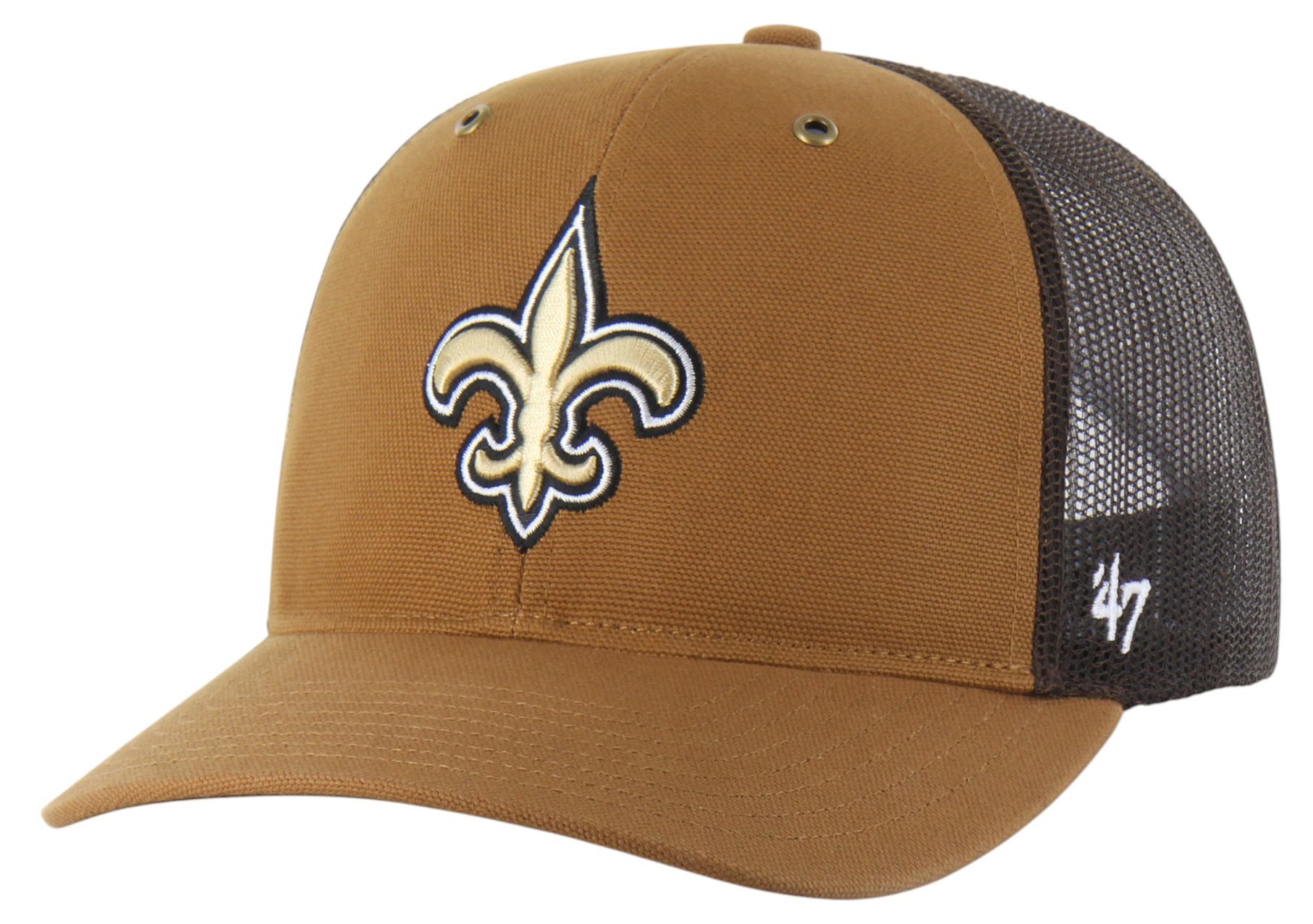 Carhartt x '47 Adult New Orleans Saints Brown Adjustable Trucker Hat product image