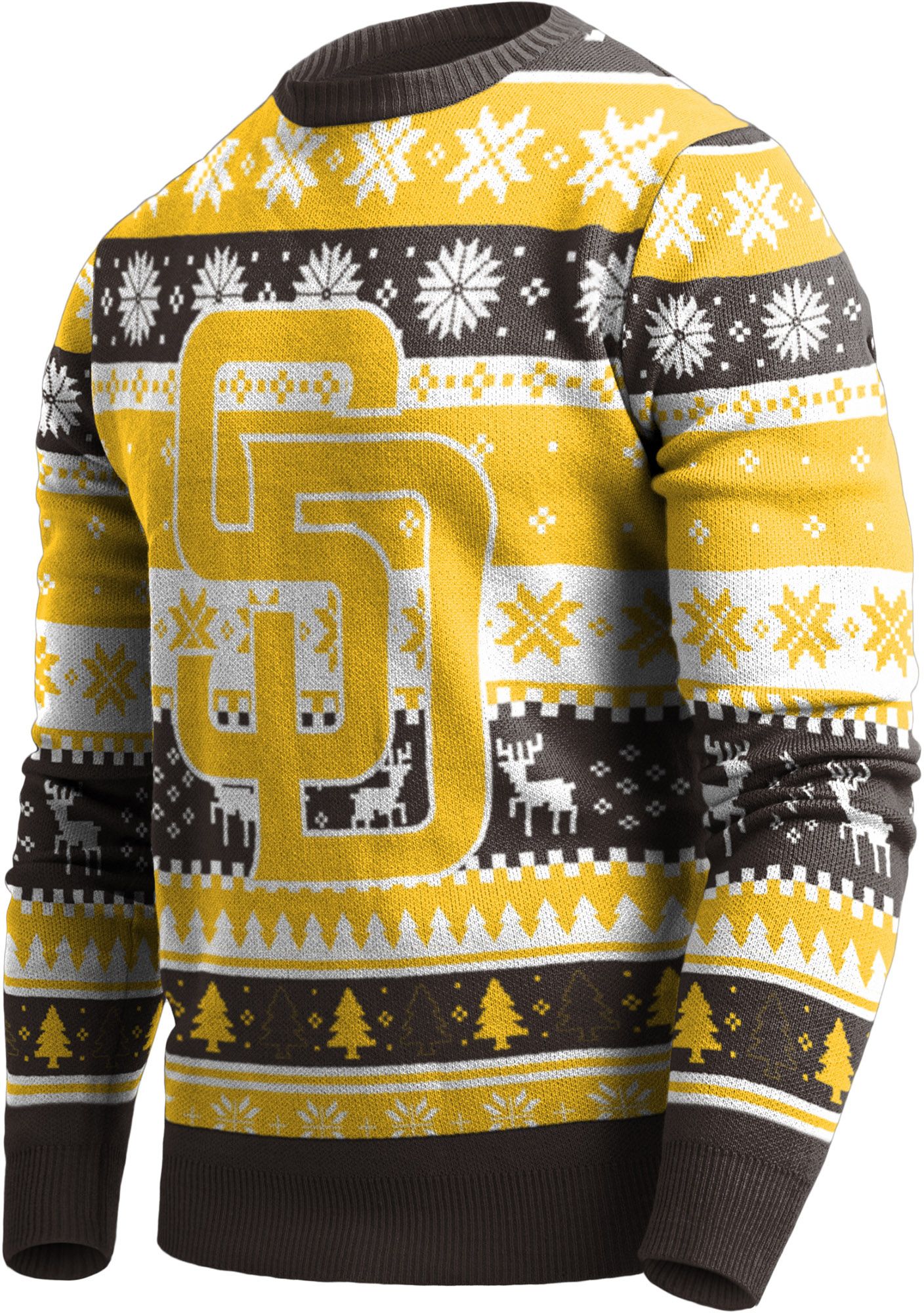 FOCO Men's San Diego Padres Brown Ugly Knit Sweater product image