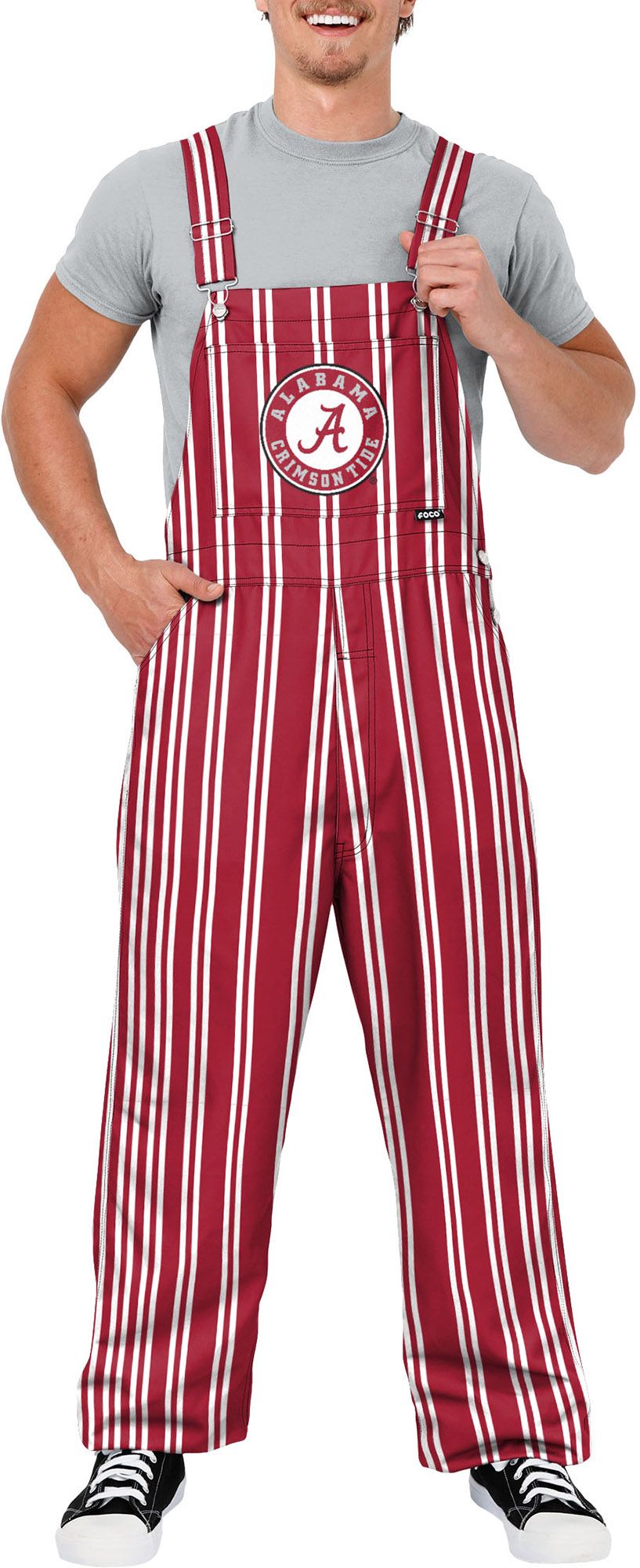 FOCO Men's Alabama Crimson Tide Red Spirit Overalls product image