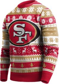 FOCO Men's San Francisco 49ers Red Ugly Knit Sweater | Dick's