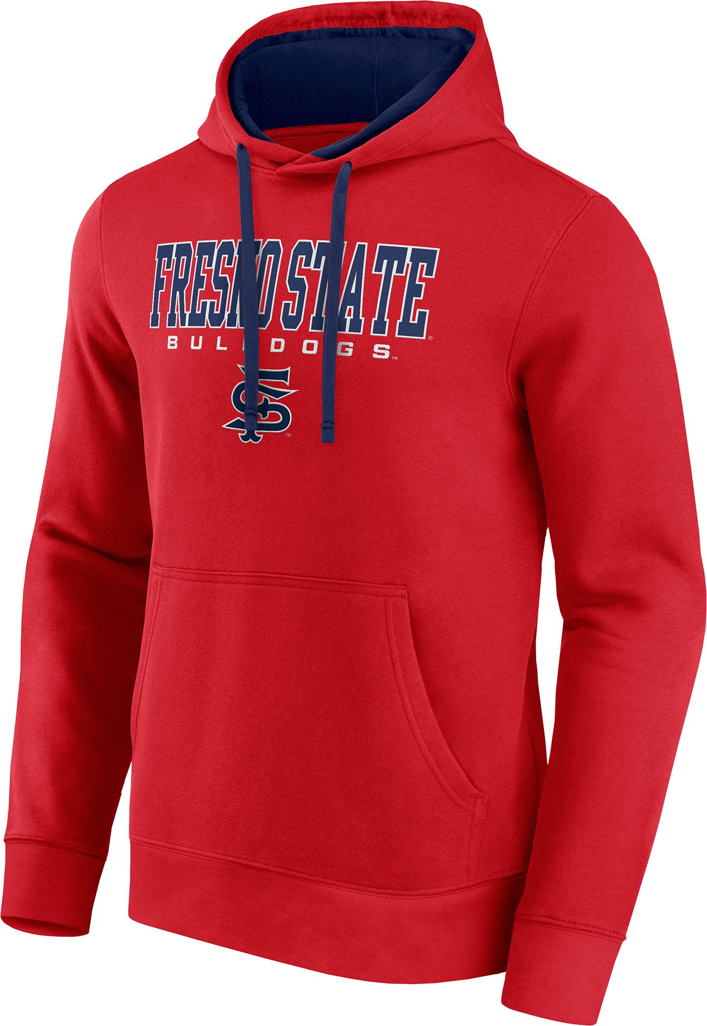 Logo Athletic Men's Fresno State Bulldogs Red/Navy Hoodie product image