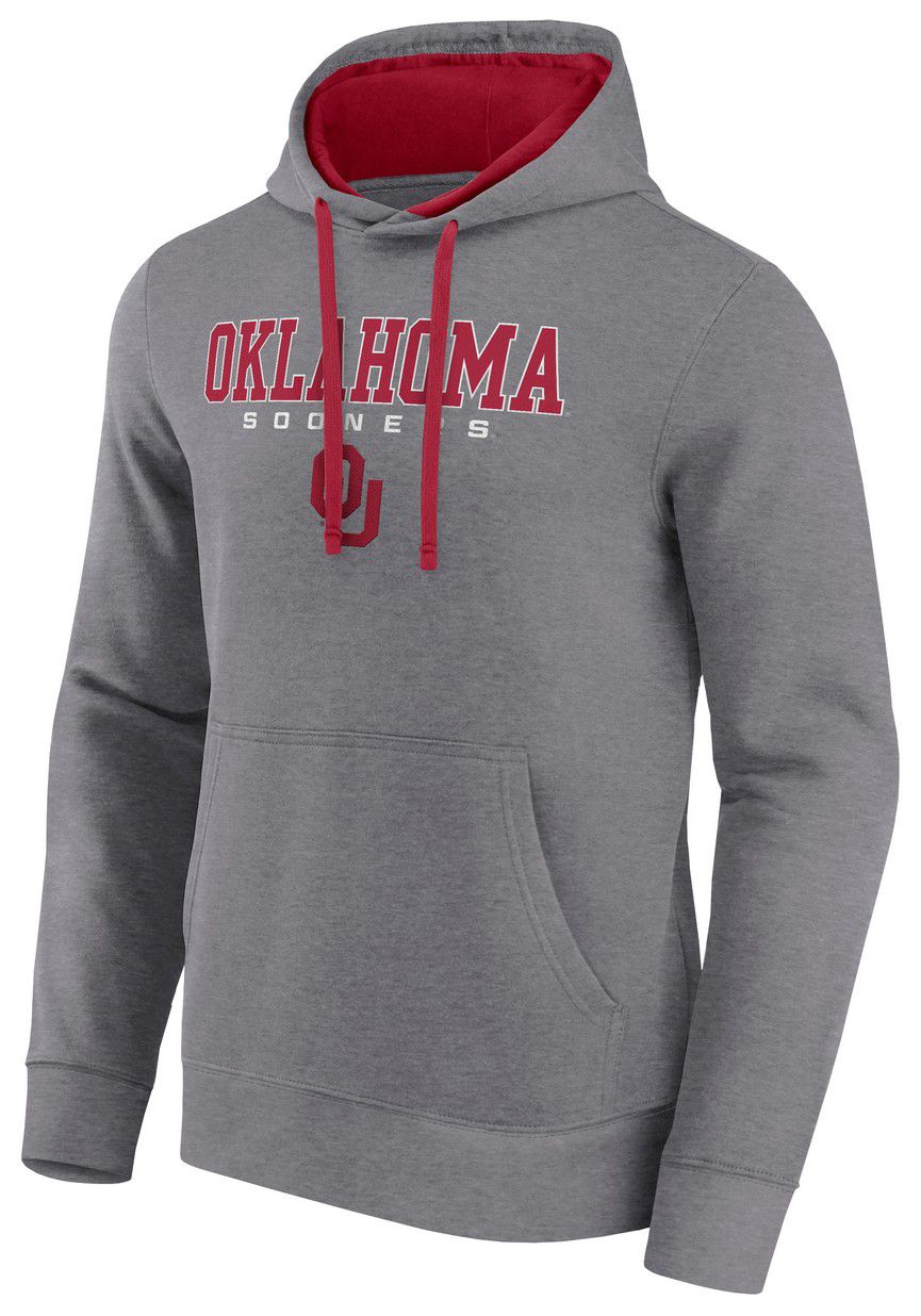 Logo Athletic Men's Oklahoma Sooners Grey/Cardinal Hoodie product image