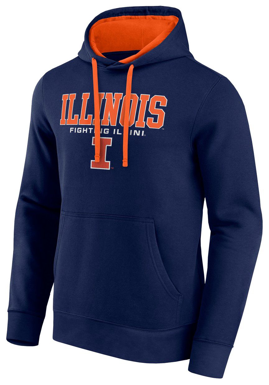 Logo Athletic Men's Illinois Fighting Illini Navy/Orange Hoodie product image