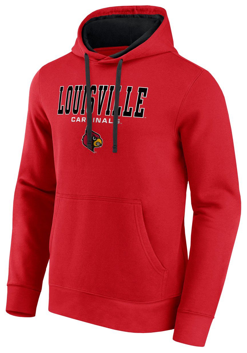 Logo Athletic Men's Louisville Cardinals Red/Black Hoodie product image