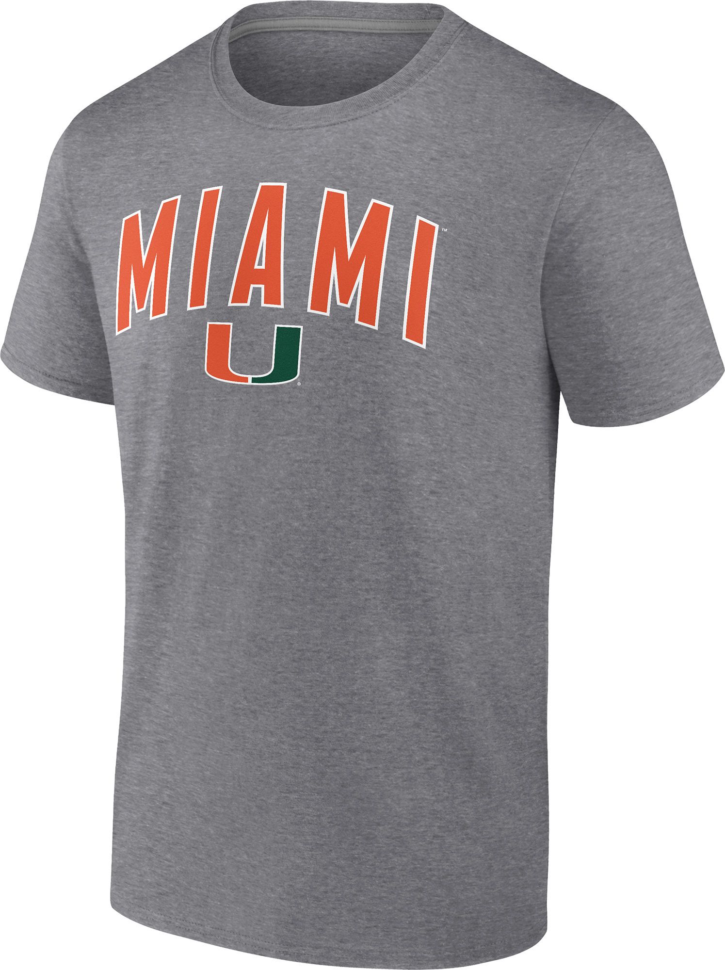 Logo Athletic Men's Miami Hurricanes Athletic Gray Heather Arch Promo Short Sleeve T-Shirt product image