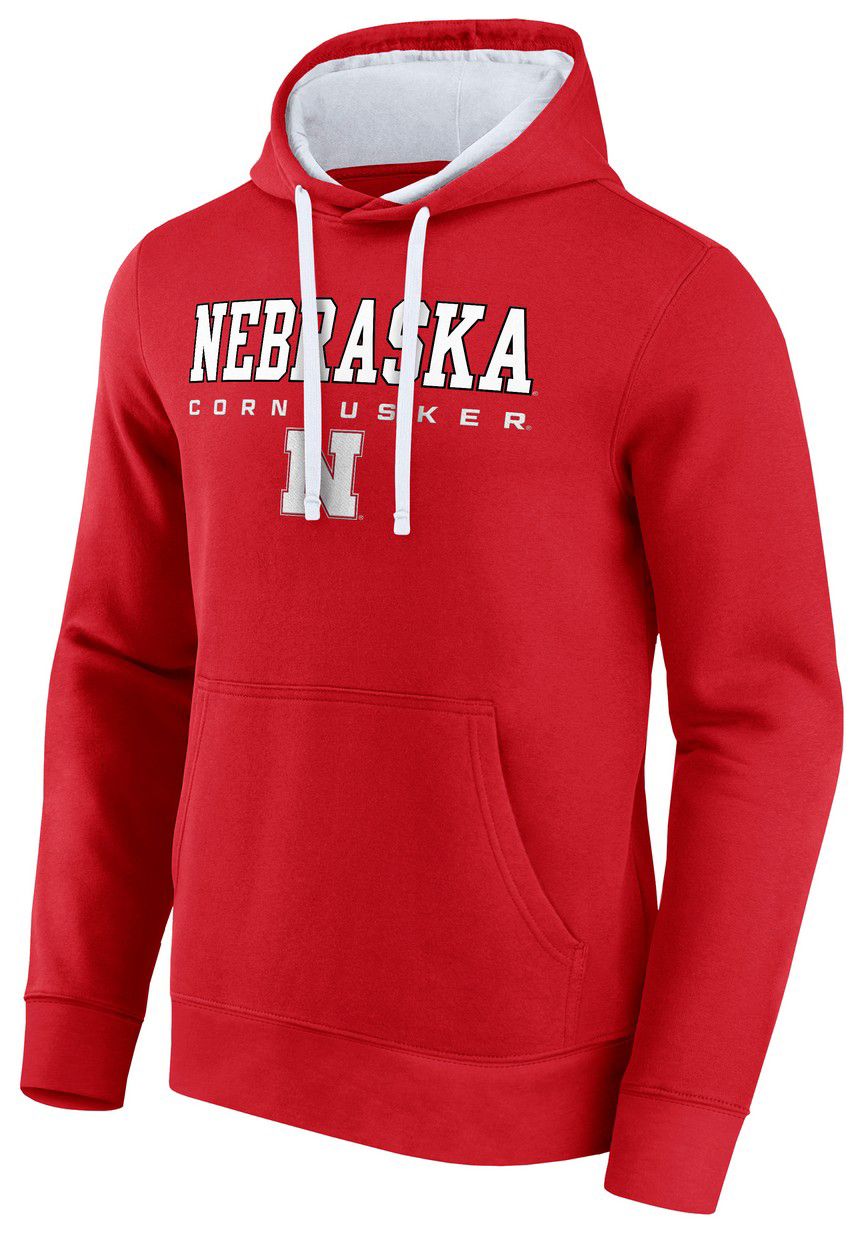 Logo Athletic Men's Nebraska Cornhuskers Red/White Hoodie product image