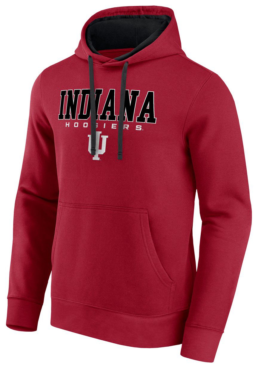 Logo Athletic Men's Indiana Hoosiers Cardinal/Black Hoodie product image