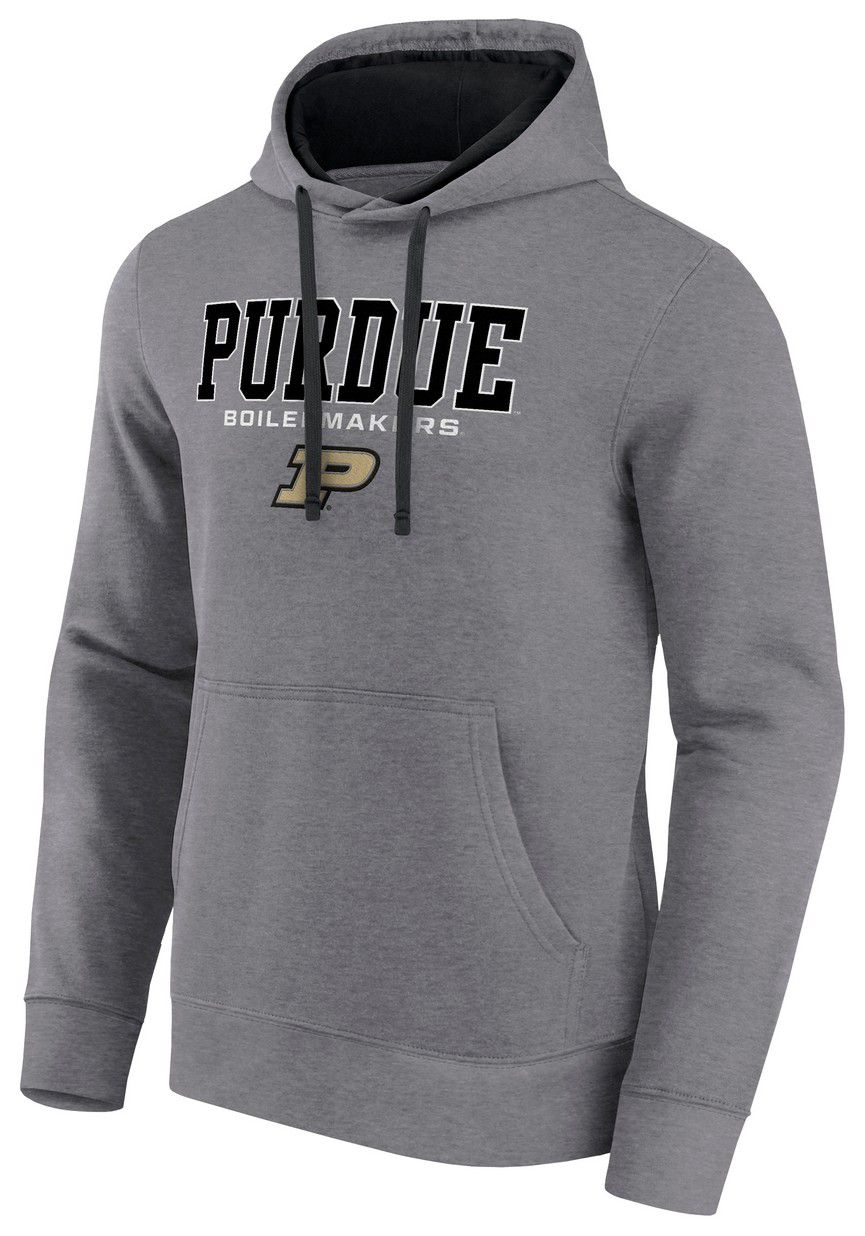 Logo Athletic Men's Purdue Boilermakers Grey/Black Hoodie product image