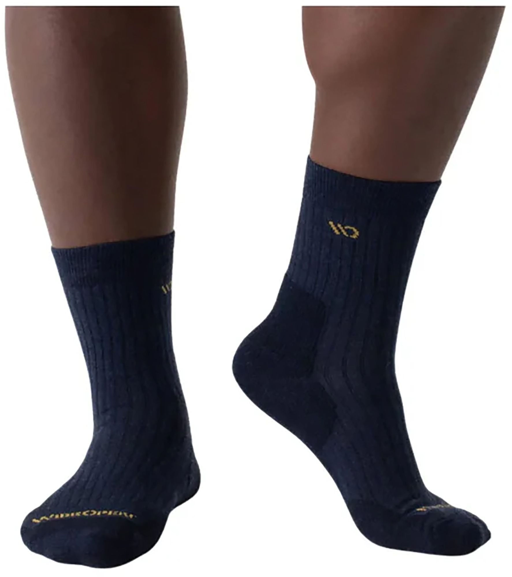 Wide Open Men's Solid Cushioned Micro Crew Socks product image