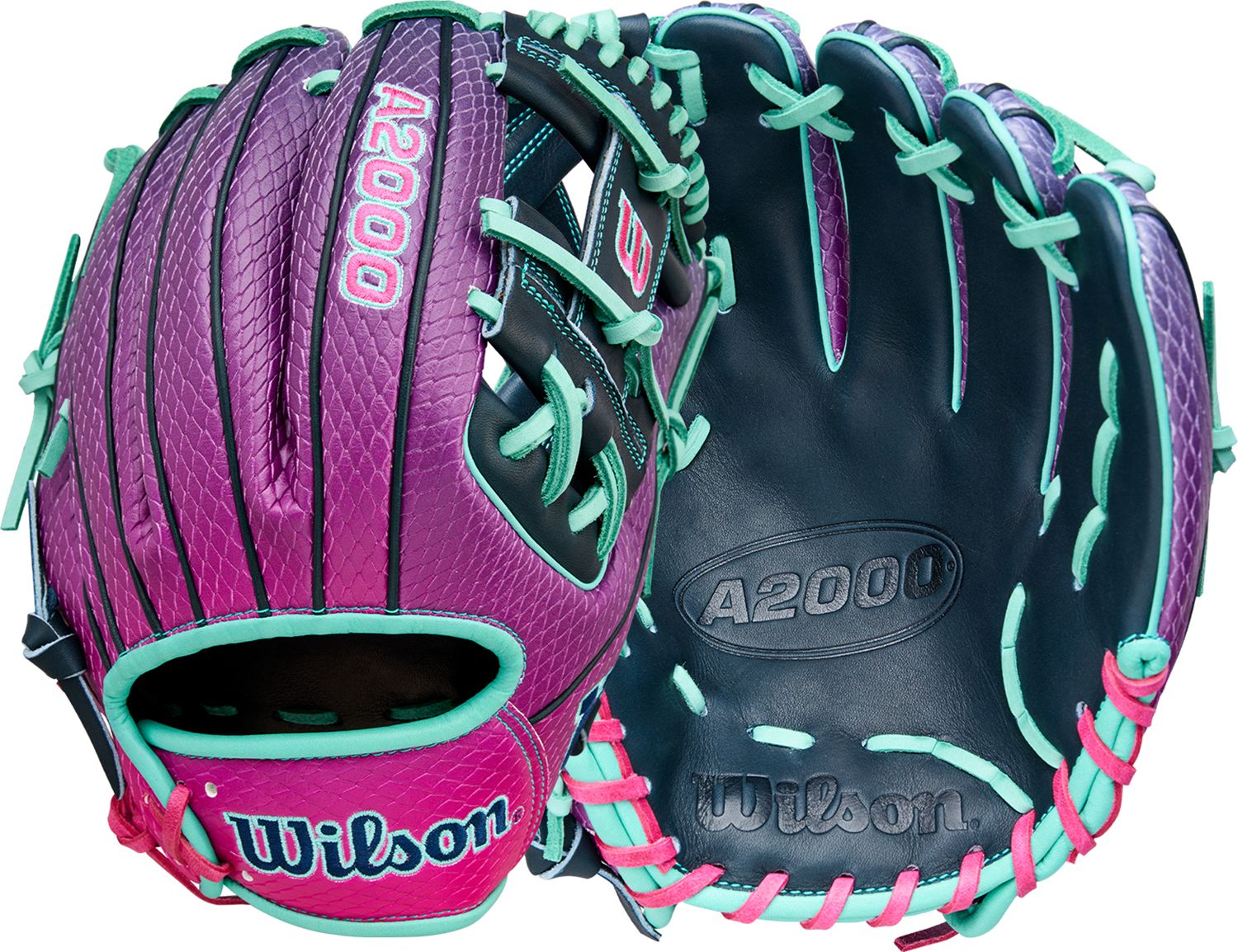 Wilson 11.5" 1786SS Grape Flamingo A2000 SuperSkin Series Glove product image