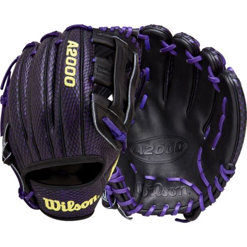 Wilson A2000 硬式グローブ 黒/紫/青 Wilson 11.25