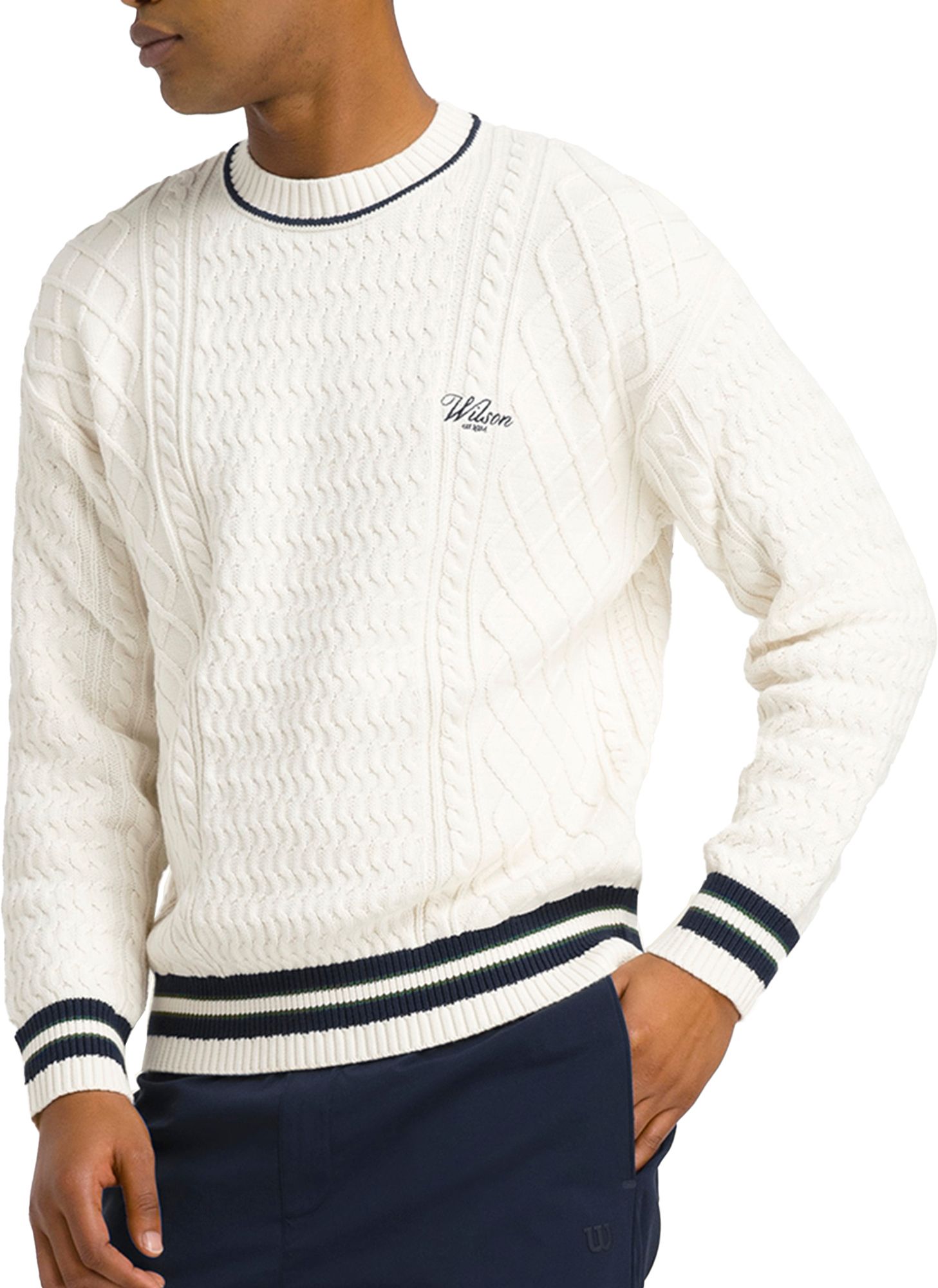 Wilson Men's Heritage Cable Knit Tennis Sweater product image